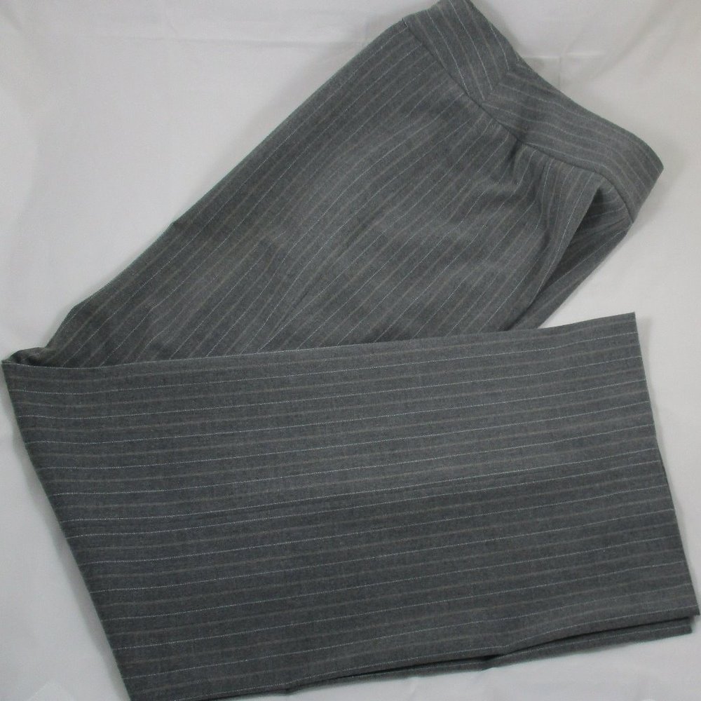 Casual Corner Grey Pin Stripe Pants - Size 2